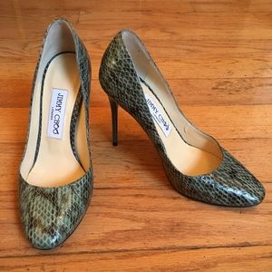 Jimmy Choo Snakeskin Heels